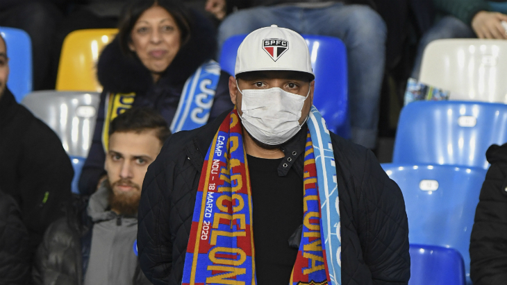 Болельщики на матче «Наполи» — «Барселона»