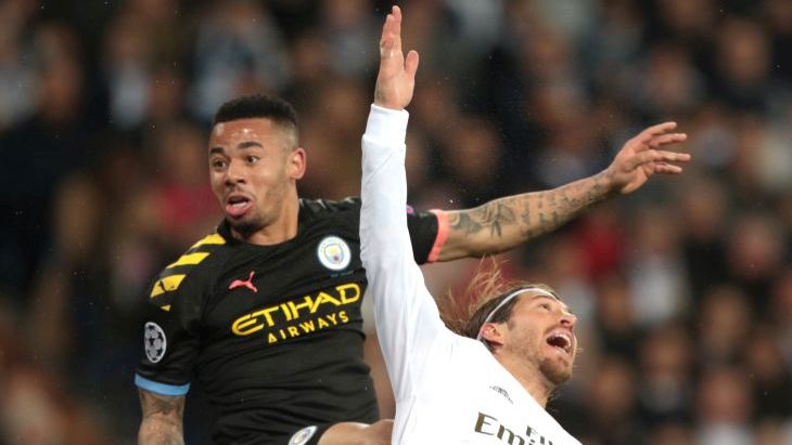 Габриэл Жезус и Серхио Рамос