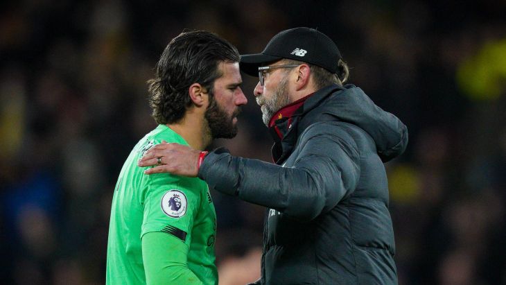 Алиссон и Юрген Клопп