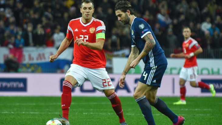 Матч Россия — Шотландия на арене «Лужники»