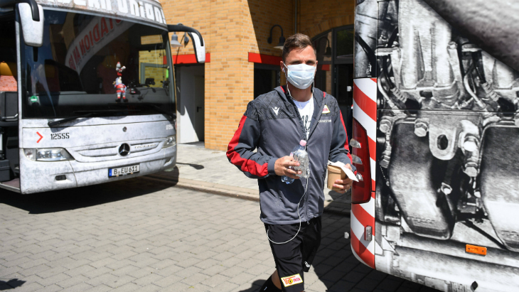 Игроки «Юнион Берлин» прибыли на тренировку