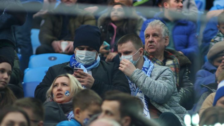 Фанаты на матче «Зенита»