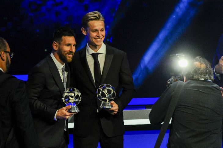 Лионель Месси и Френки де Йонг