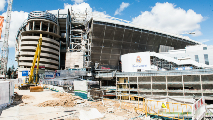 Работы на «Сантьяго Бернабеу»