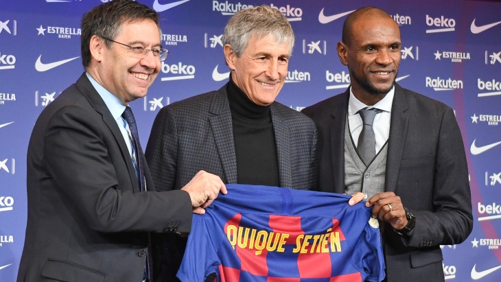 Хосеп Бартомеу, Кике Сетьен и Эрик Абидаль