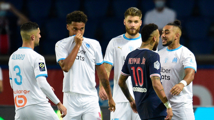 Неймар весь матч конфликтовал с игроками «Марселя»