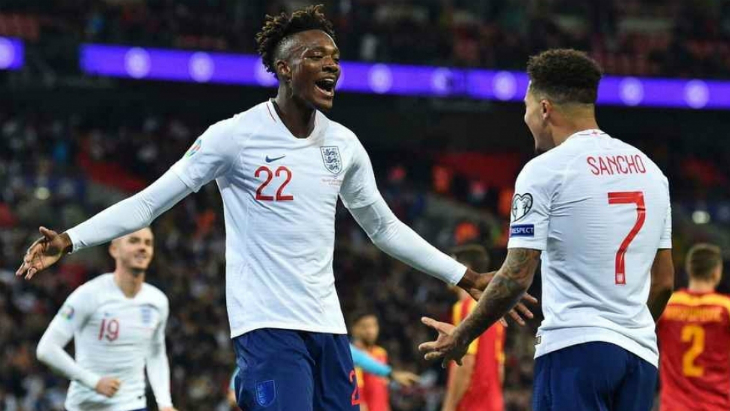 Тэмми Абрахам и Джейдон Санчо