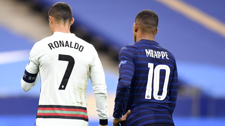 Криштиану Роналду и Килиан Мбаппе
