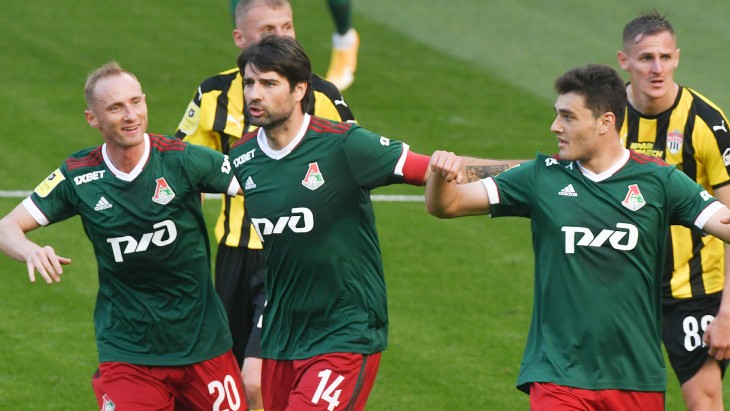 Футболисты «Локомотива»