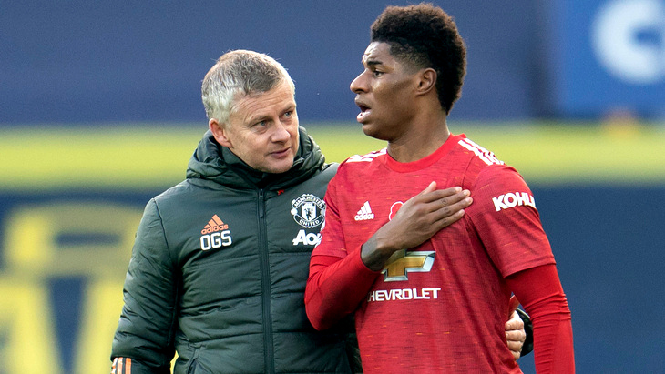 Уле Гуннар Сульшер и Маркус Рашфорд