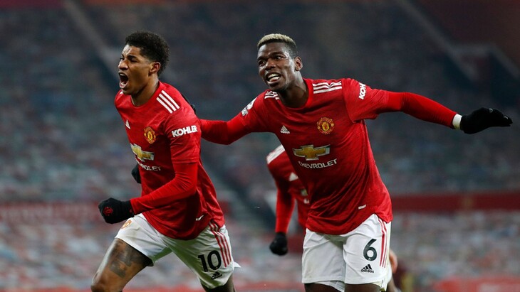 Поль Погба и Маркус Рашфорд