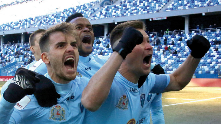 Футболисты «Нижнего Новгорода»