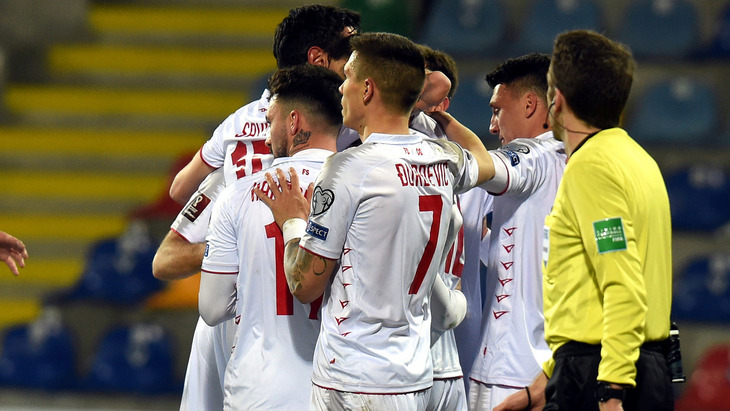 Футболисты сборной Черногории