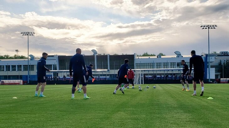 Тренировка сборной России