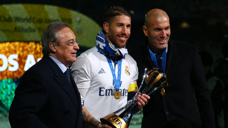 Флорентино Перес, Серхио Рамос и Зинедин Зидан