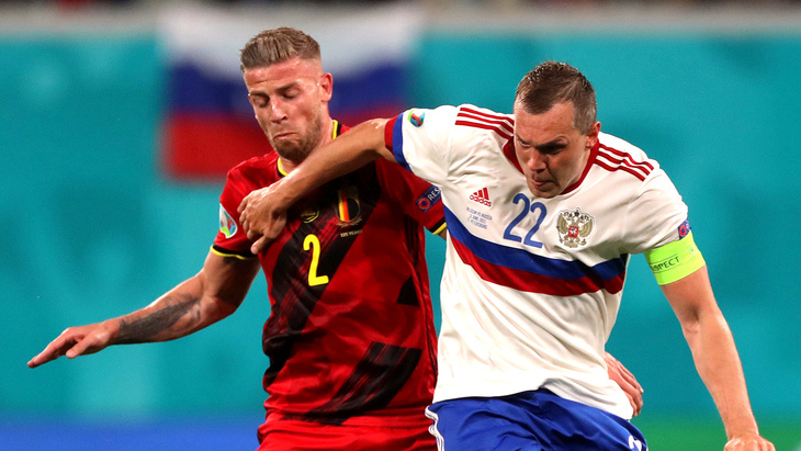 Матч группы B между Бельгией и Россией