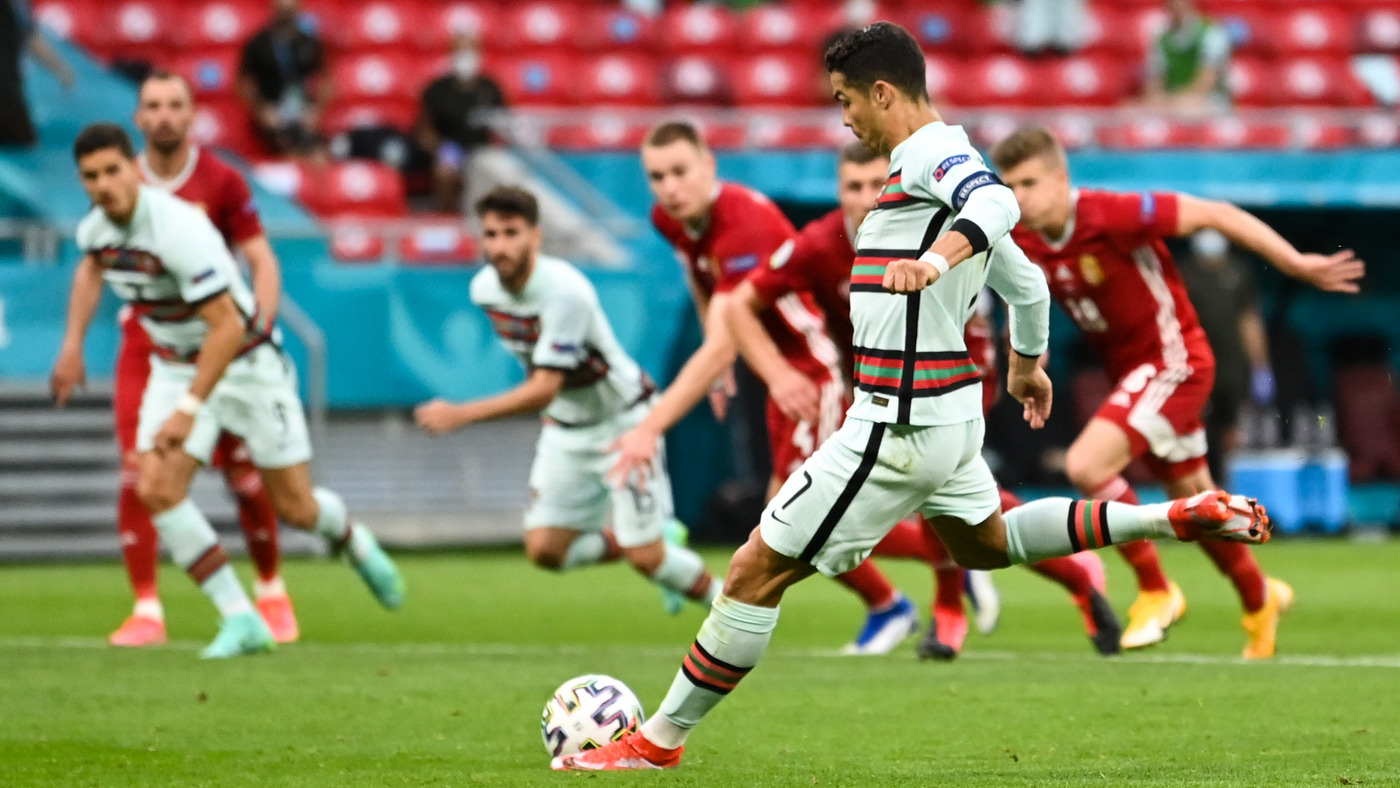 Криштиану Роналду забил с пенальти