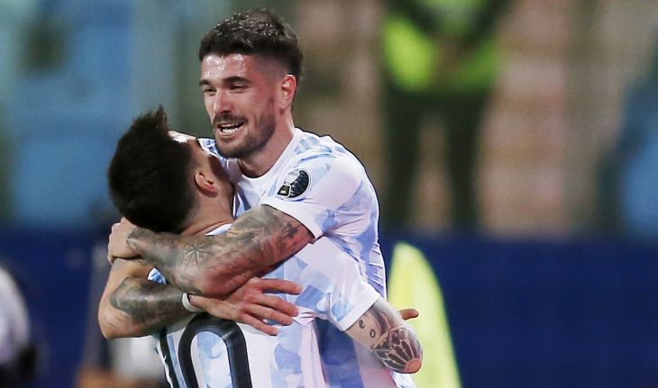 Лионель Месси и Родриго де Пауль