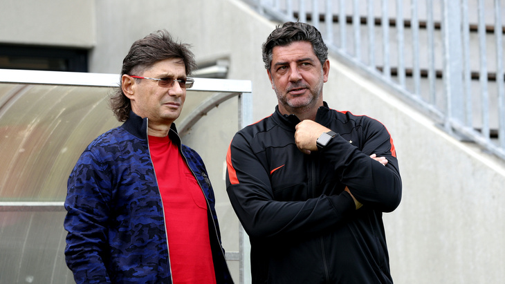 Леонид Федун и главный тренер «Спартака» Руй Витория