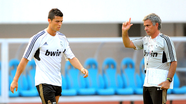 Криштиану Роналду и Жозе Моуринью