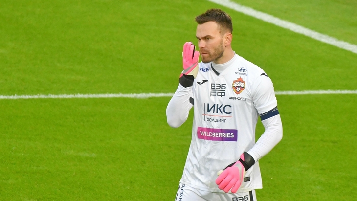 Голкипер ЦСКА Игорь Акинфеев