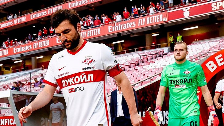 «Спартак» уступил «Бенфике» по сумме двух матчей со счетом 0:4