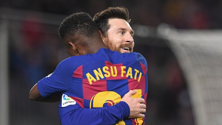 Лионель Месси и Ансу Фати