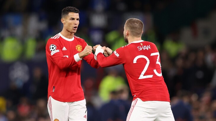 Криштиану Роналду и Люк Шоу