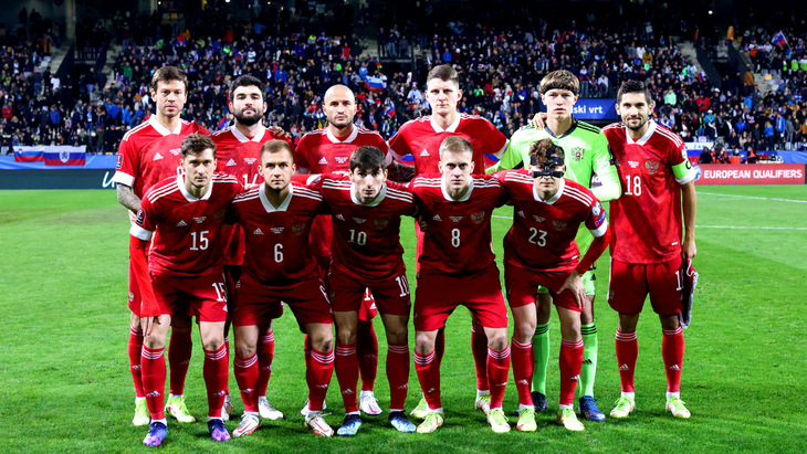 Сборная России перед матчем против Словении