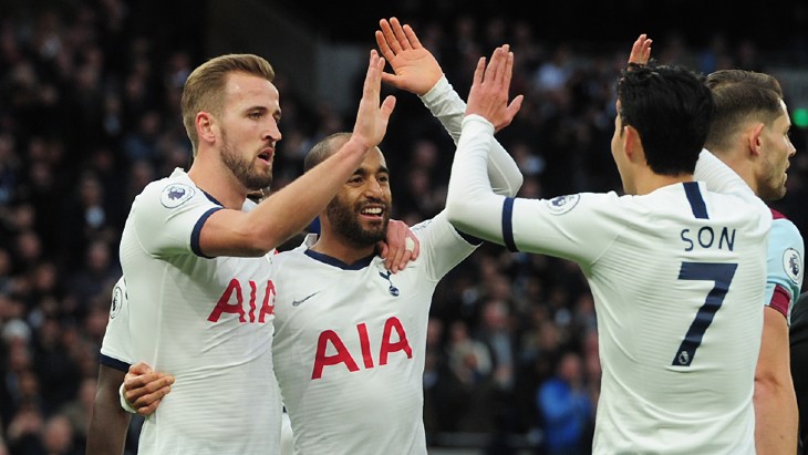 Гарри Кейн, Лукас Моура и Сон Хын Мин