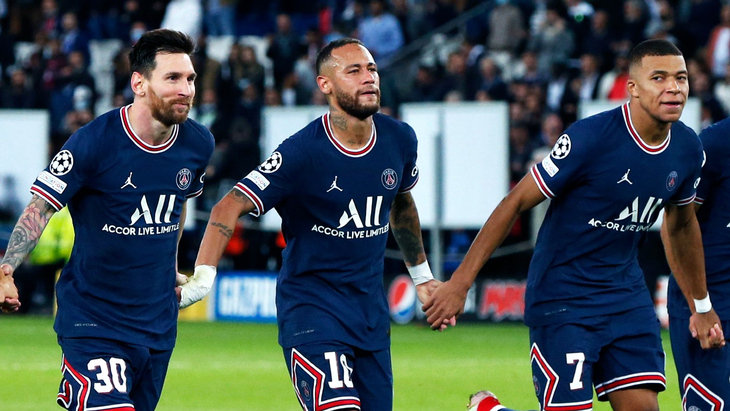 Лионель Месси, Неймар и Киллиан Мбаппе