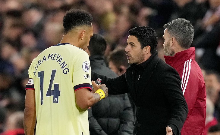 Пьер-Эмерик Обамеянг и Микель Артета