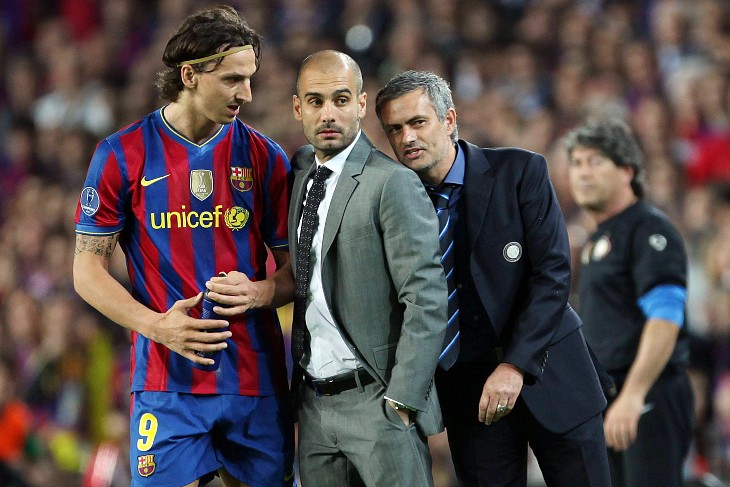 Ибрагимович, Гвардиола и Моуринью