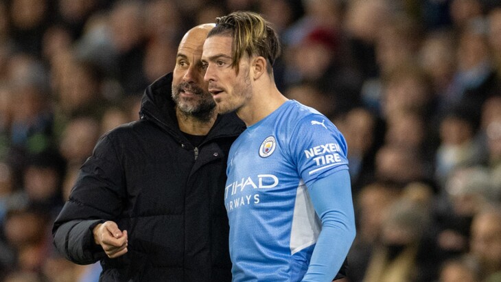 Пеп Гвардиола и Джек Грилиш