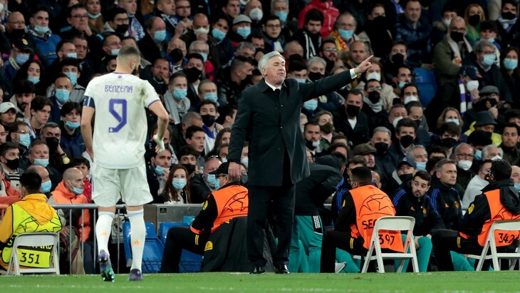 Карло Анчелотти и Карим Бензема