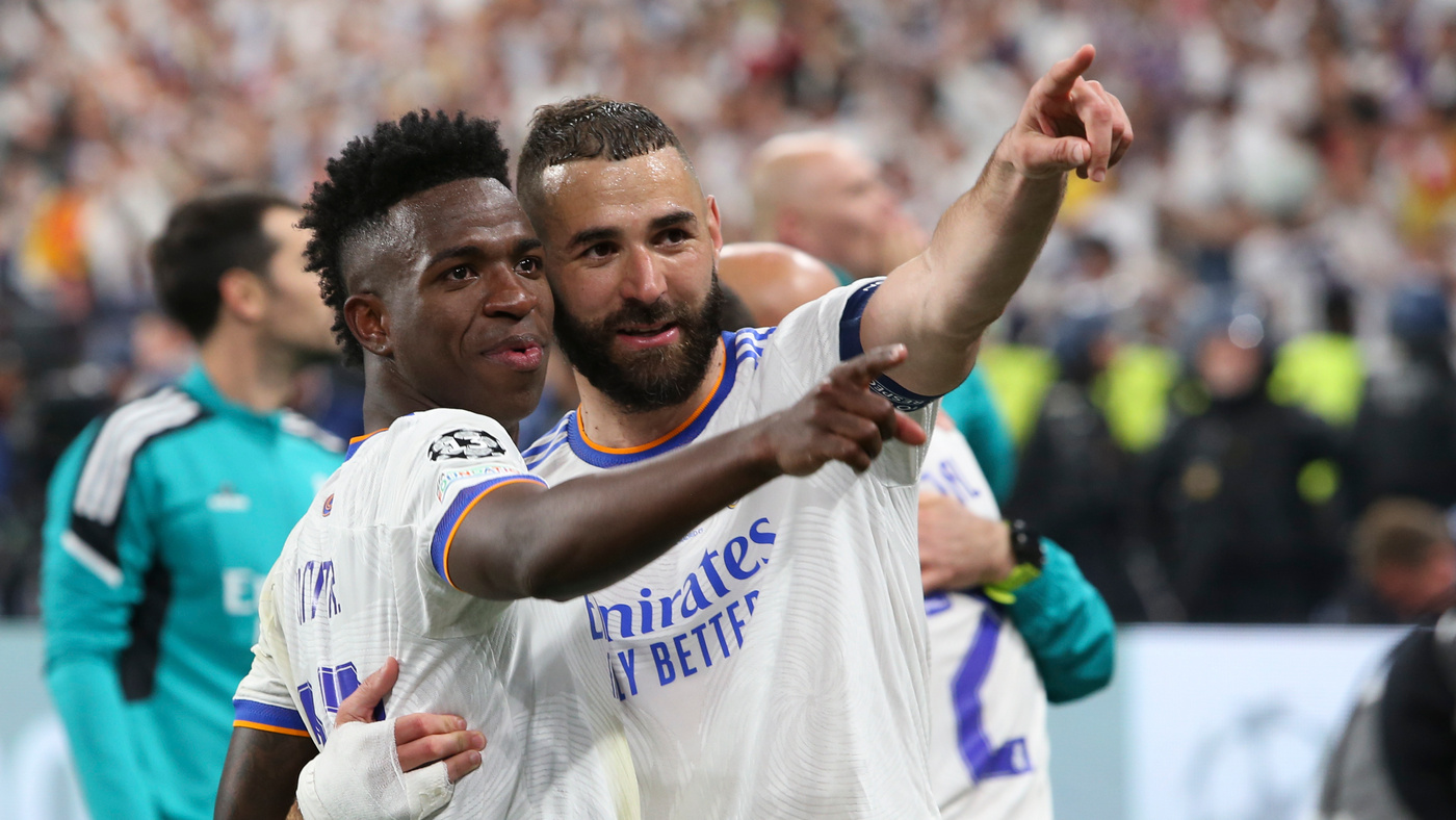 Жуниор Винисиус и Карим Бензема