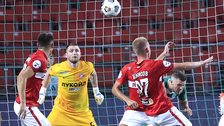 Фрагмент матча «Ахмат» — «Спартак»