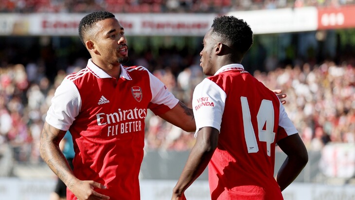 Габриэл Жезус и Эдвард Нкетиа