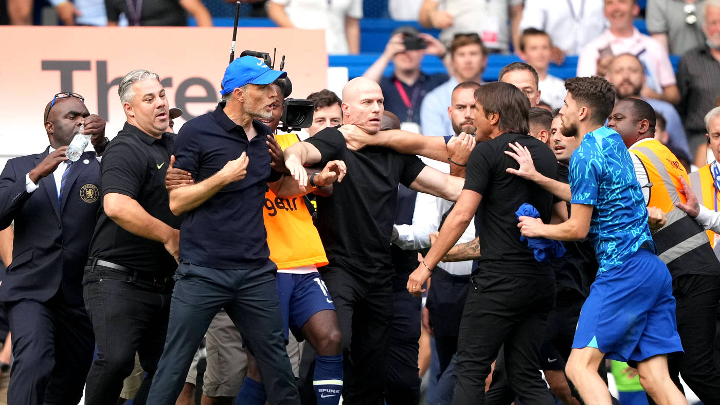 Томас Тухель и Антонио Конте едва не подрались во время недавнего матча между «Челси» и «Тоттенхэмом»