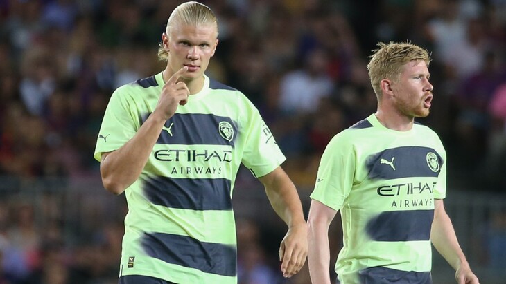 Эрлинг Холланд и Кевин Де Брюйне