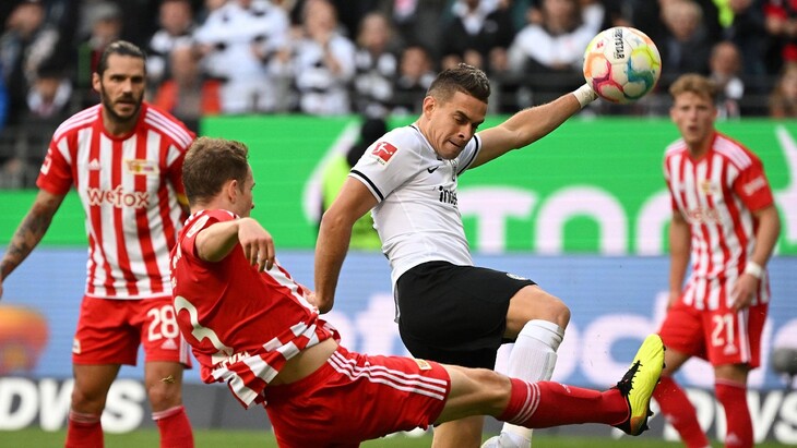 Фрагмент матча «Айнтрахт» — «Унион»