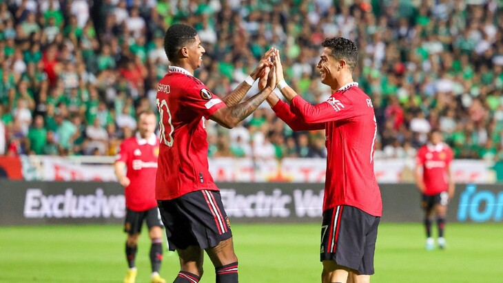 Маркус Рэшфорд и Криштиану Роналду