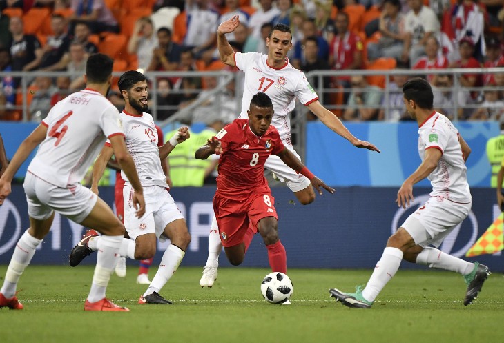 Фрагмент матча Тунис — Панама на ЧМ-2018