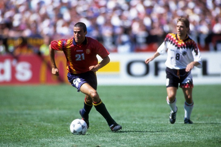 Луис Энрике в составе сборной Испании