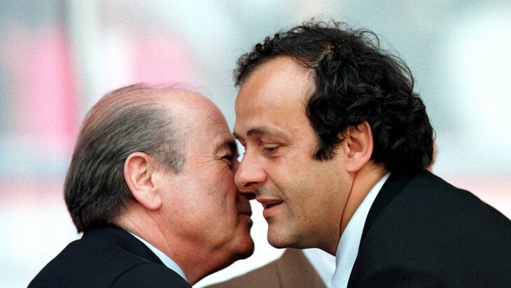 Зепп Блаттер и Мишель Платини