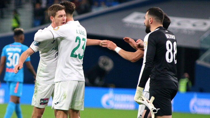 Фрагмент матча «Зенит» — «Ахмат»