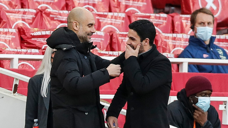 Хосеп Гвардиола и Микель Артета