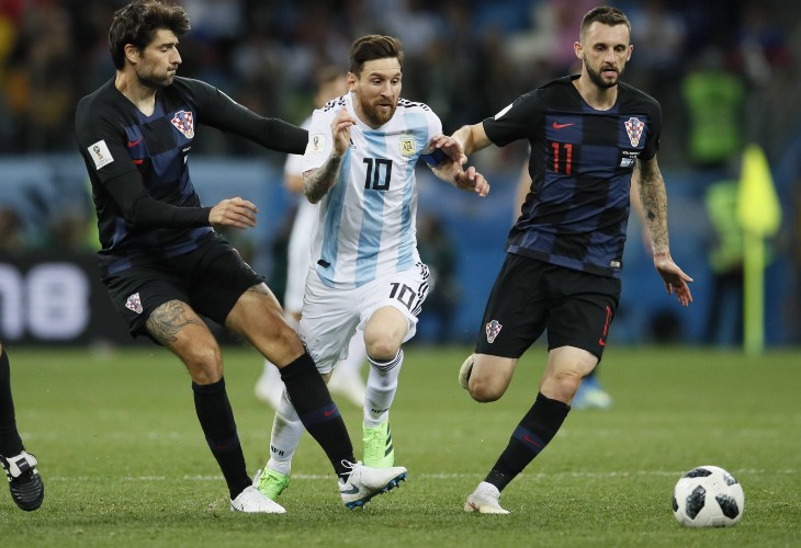 Фрагмент матча Хорватия — Аргентина на ЧМ-2022