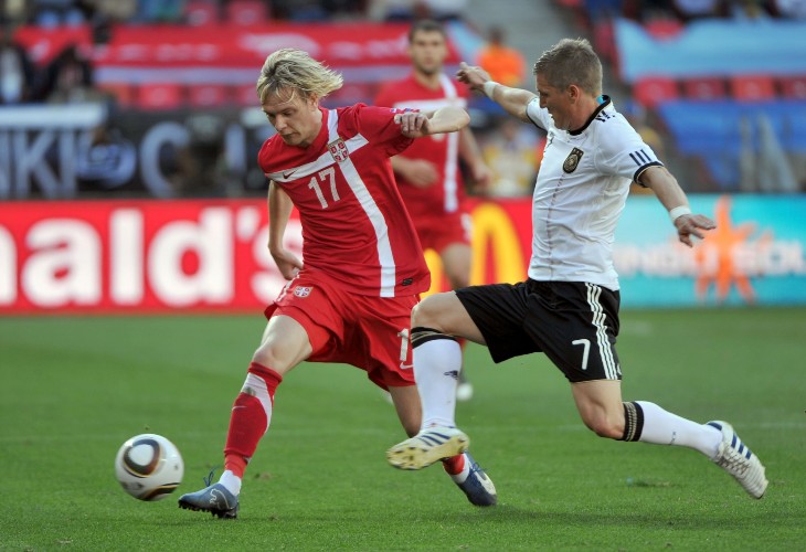 Фрагмент матча Сербия — Германия на чемпионате мира 2010 года