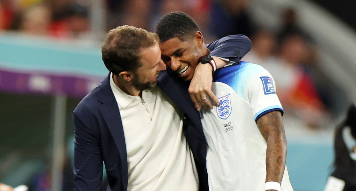 Гарет Саутгейт и Маркус Рашфорд